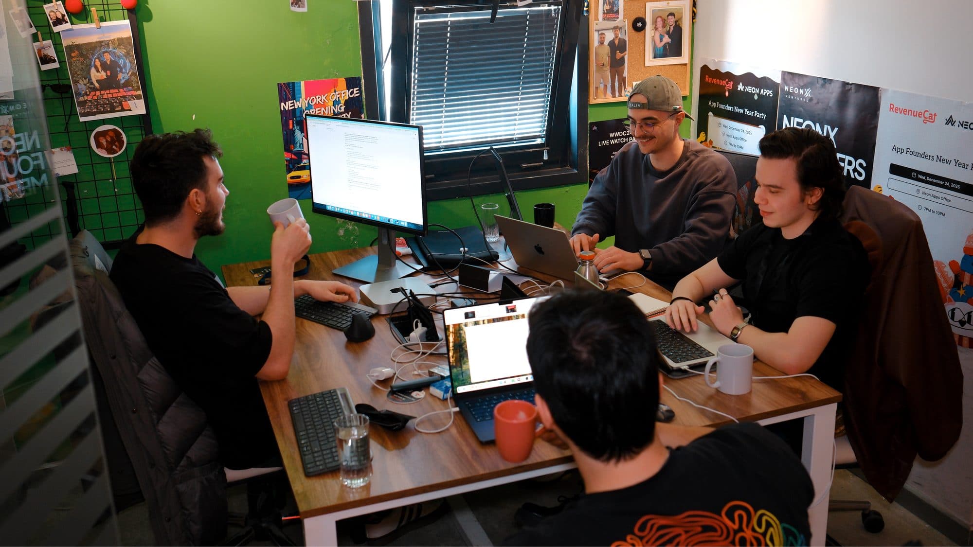 The Neon Apps team working together in the Istanbul office, where store requirements are settled months before an app is submitted