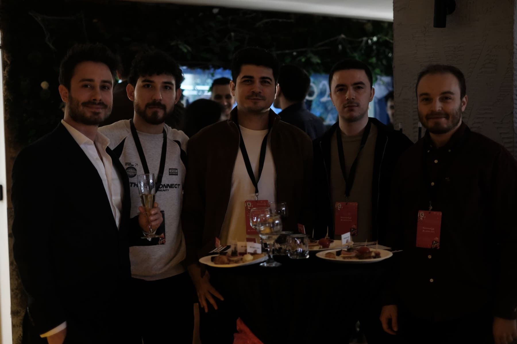 Five app developers at the Neon Apps and RevenueCat App Founders New Year Party in Istanbul, December 2025